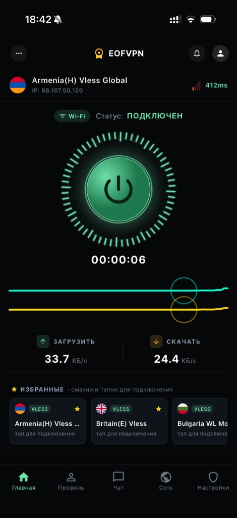 Подключено